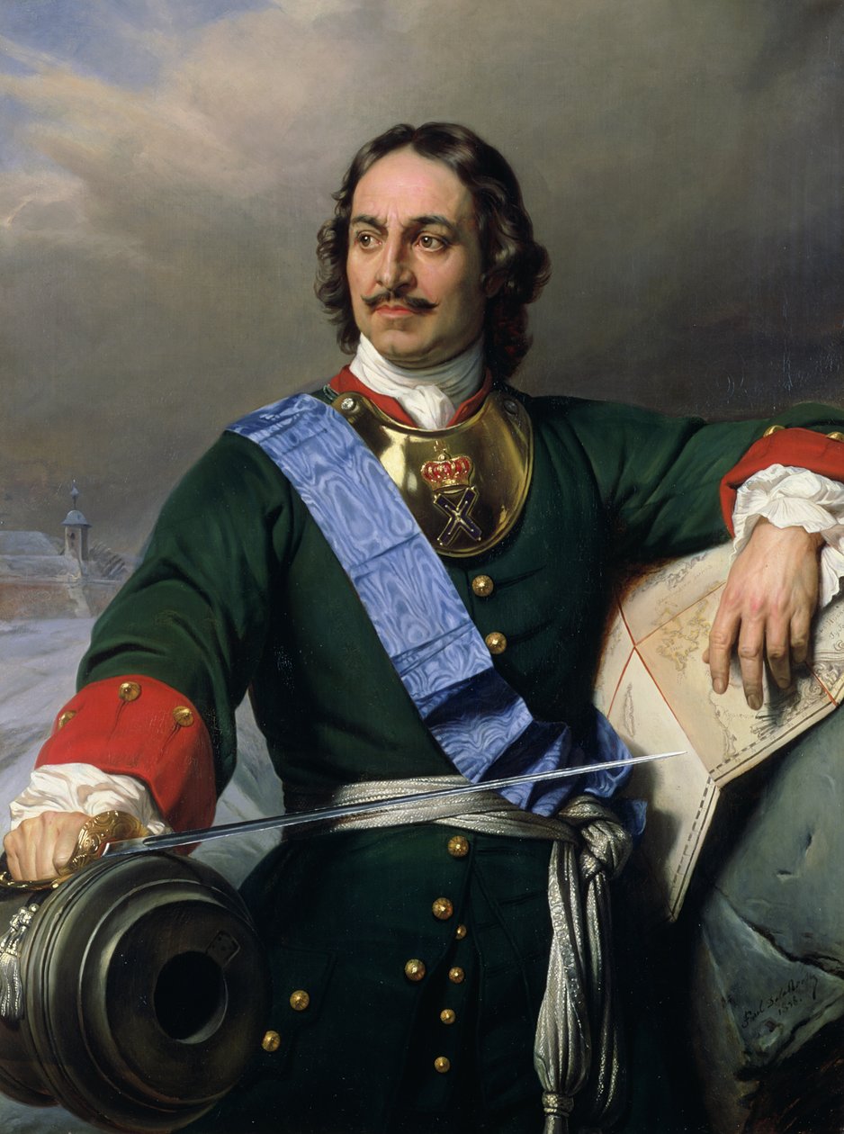 Peter I. der Große (1672-1725) 1838 von Hippolyte Delaroche