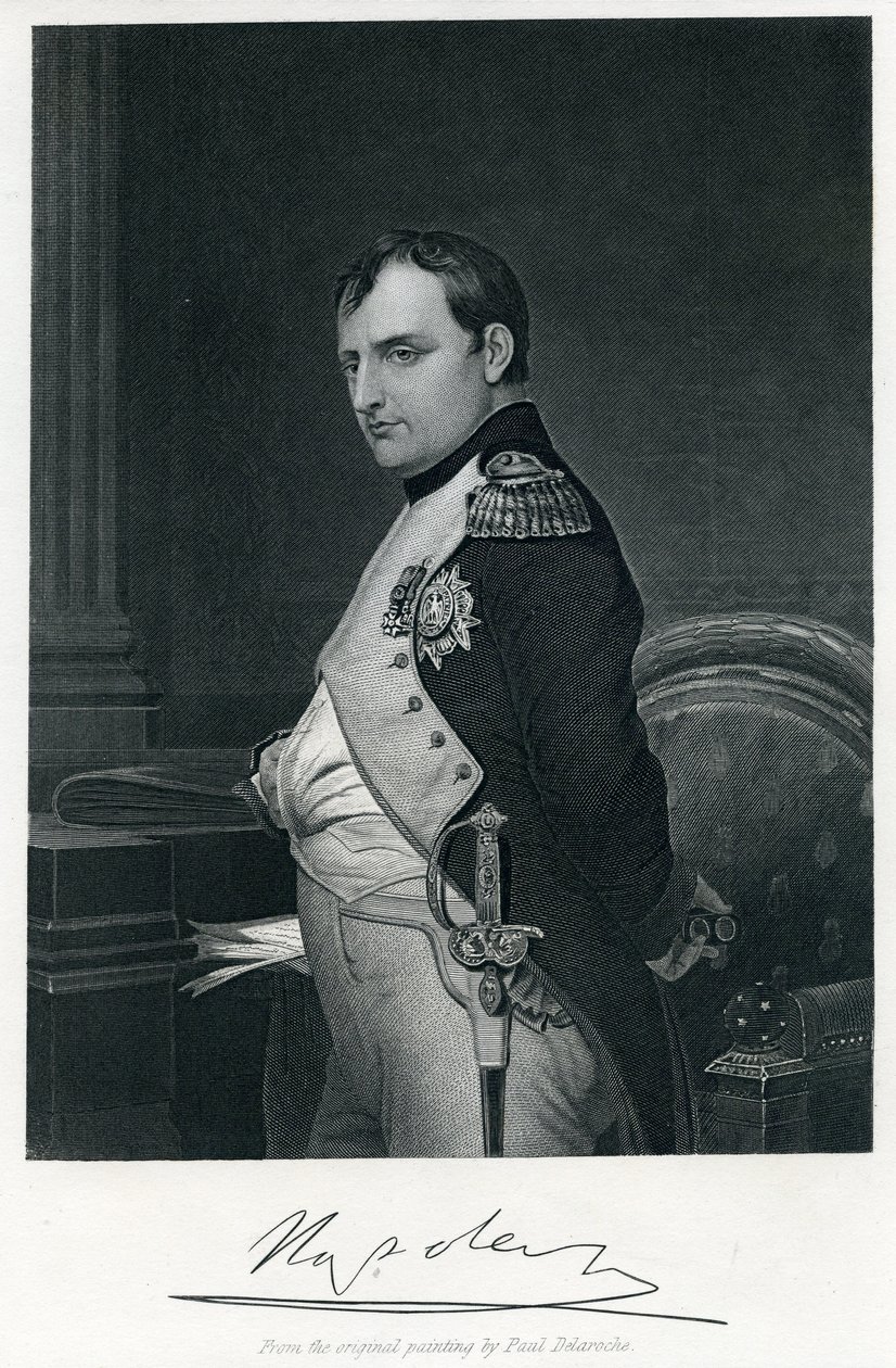 Napoleon I (1769-1821) (Gravur) von Hippolyte (1797 1856) (after) Delaroche