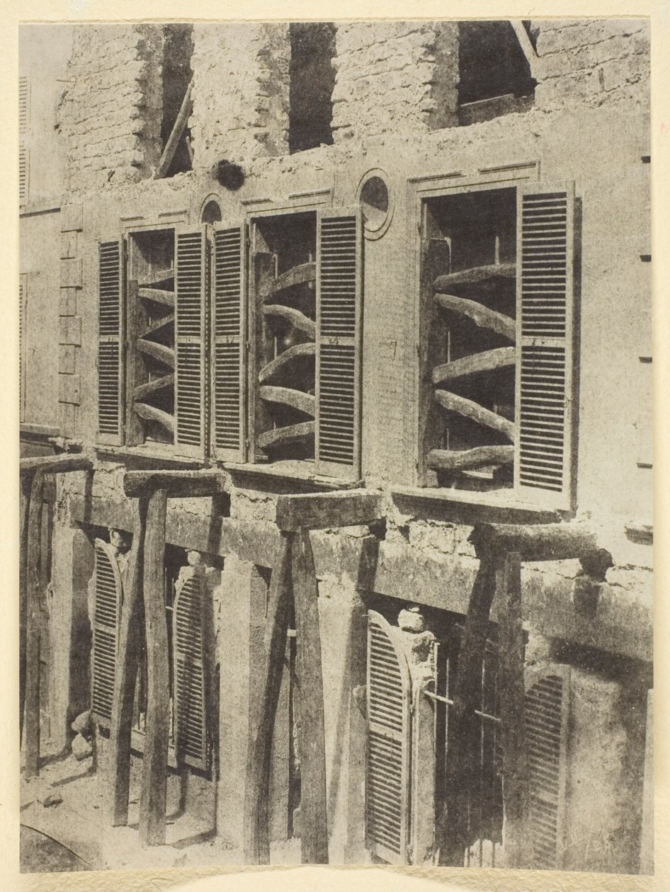 Altes Haus in Restaurierung von Hippolyte Bayard