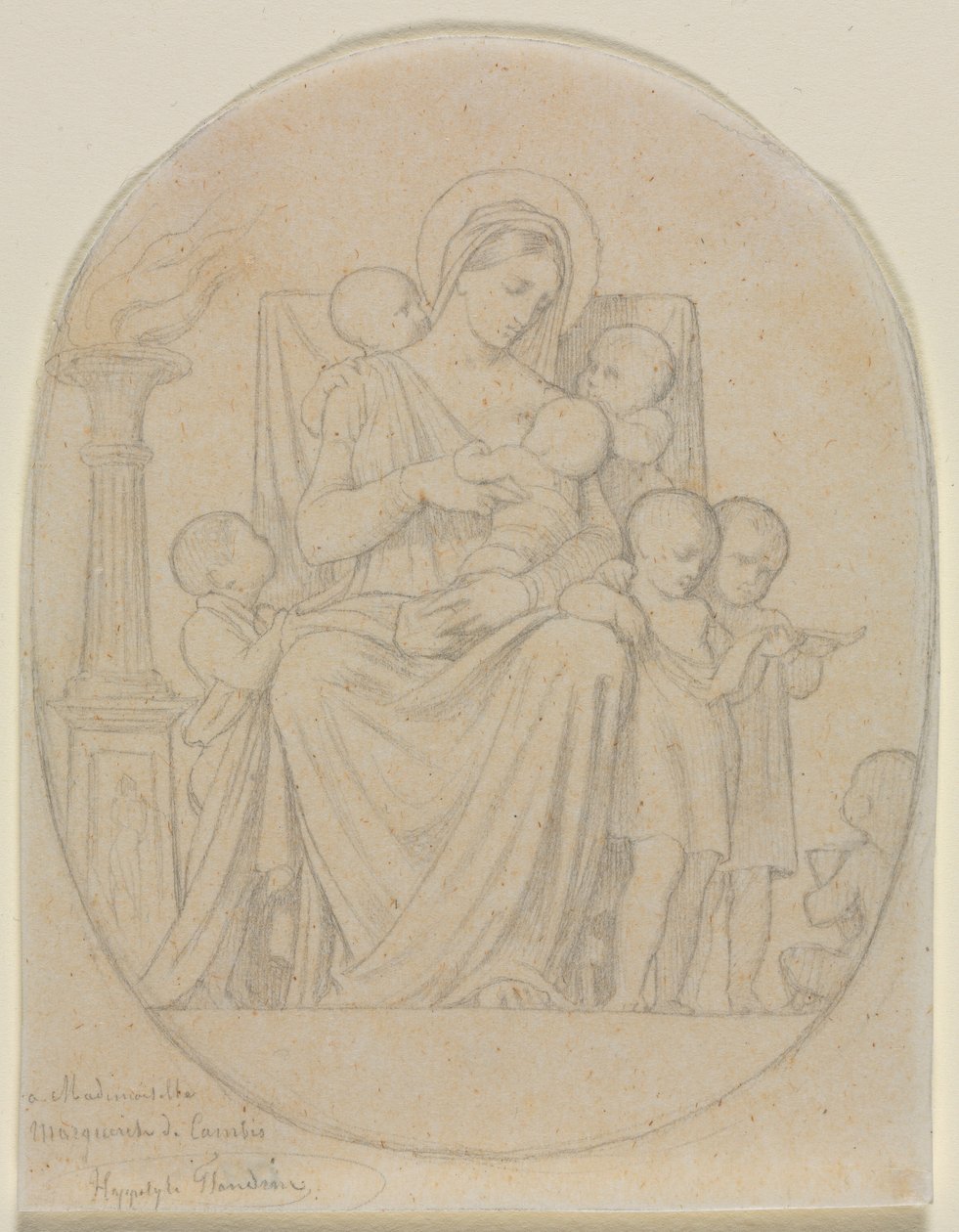 Heilige Felicitas und ihre sieben Söhne von Hippolyte Jean Flandrin