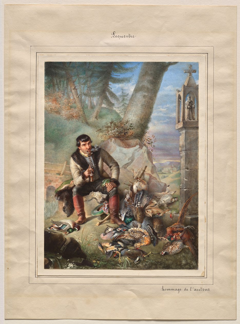 Jäger mit Trophäen von Hippolyte Lequeutre
