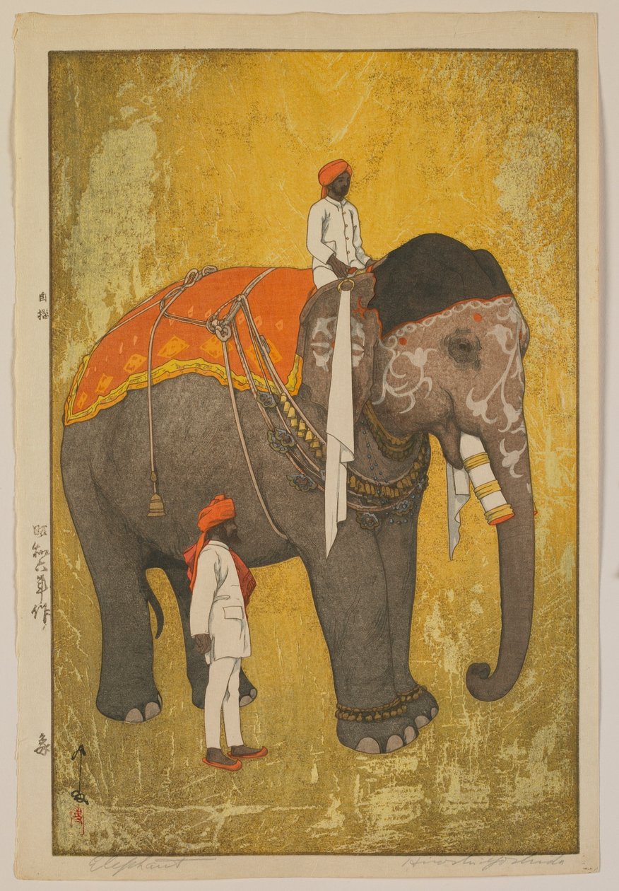 Elefant, Showa-Ära von Hiroshi Yoshida