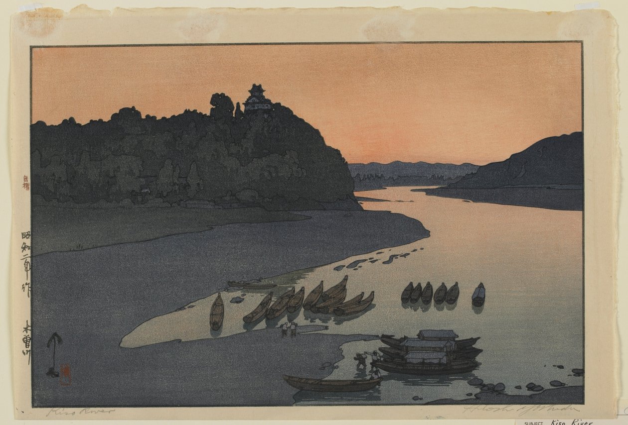 Kiso-Fluss, Showa-Ära von Hiroshi Yoshida