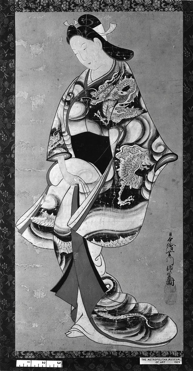 Stehende Schönheit von Hishikawa Moronobu