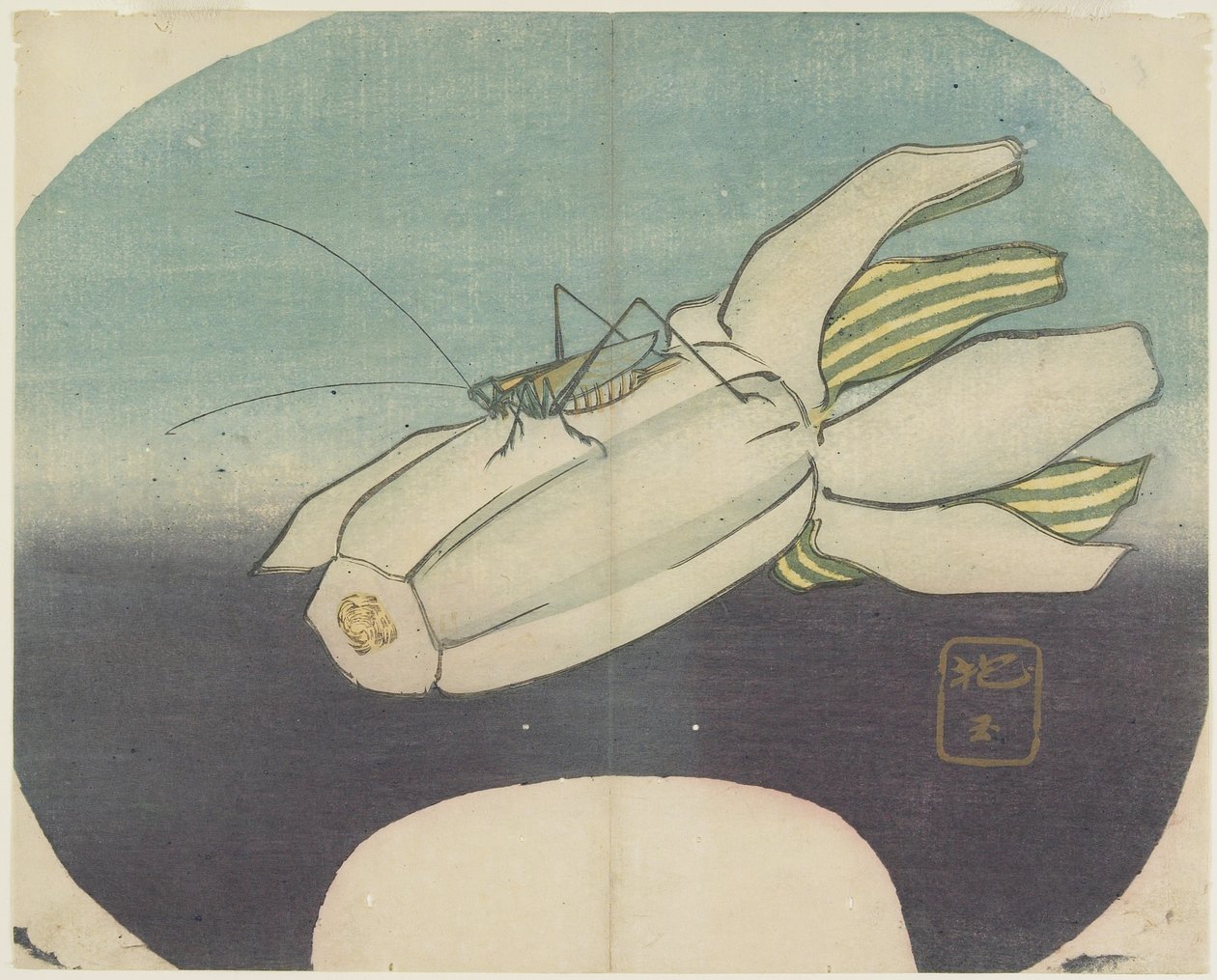 (Cricket auf einem Kürbis), ca. 1830 von Hogyoku