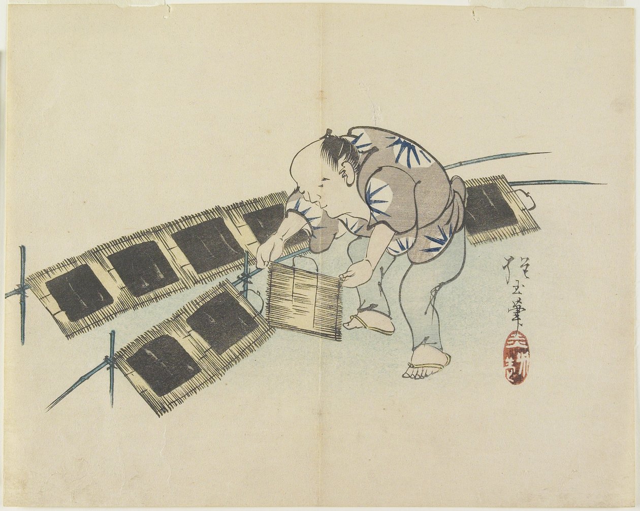(Laver trocknen), ca. 1830 von Hogyoku