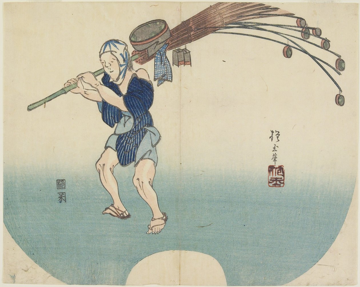 (Wasserverkäufer), ca. 1830 von Hogyoku