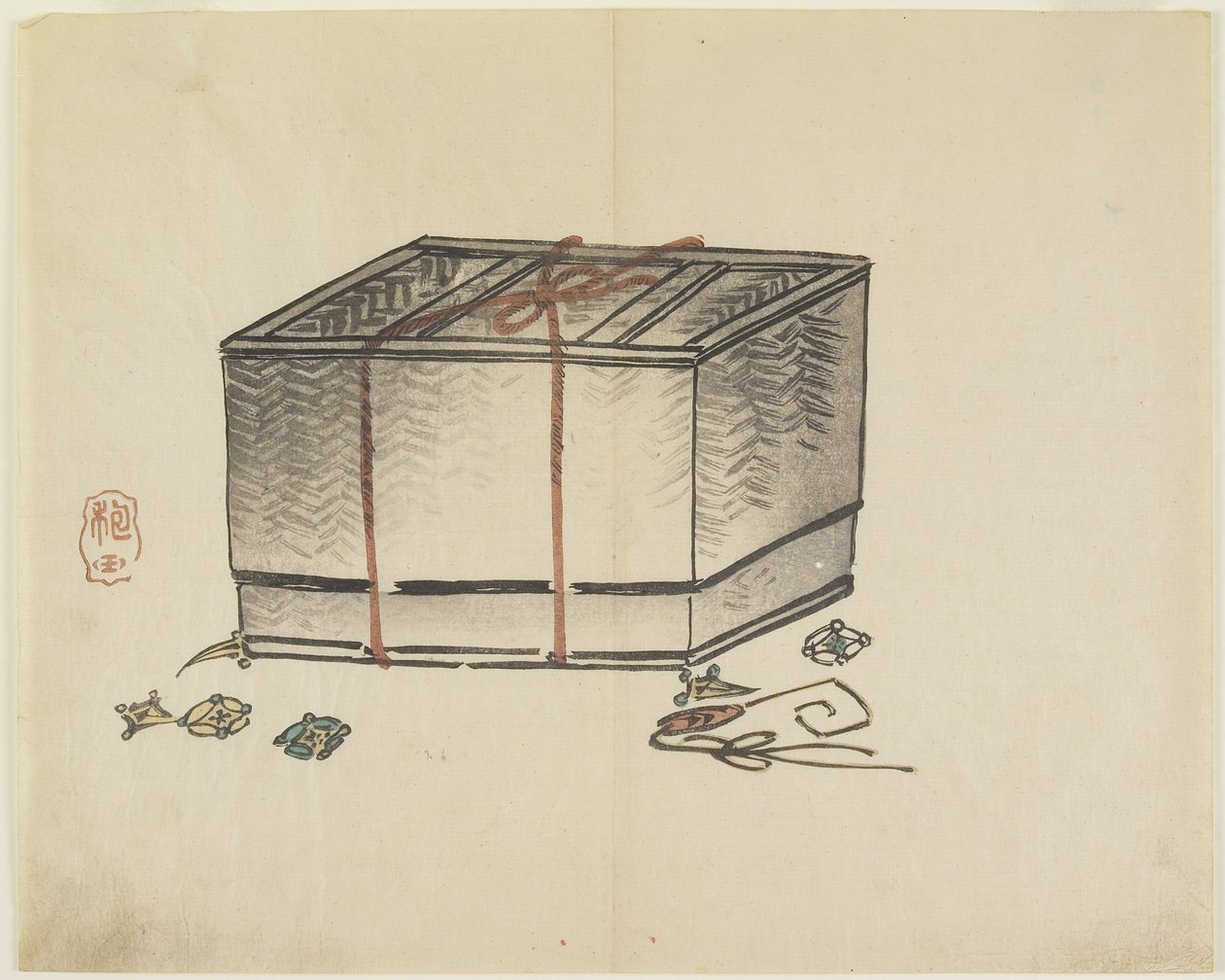 (Weidenaufbewahrungsbox), ca. 1830 von Hogyoku