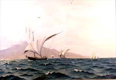 Portugiesische Fischerboote von Holger Lubbers
