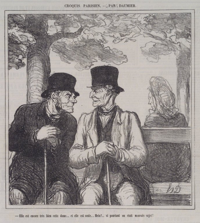Diese Dame ist immer noch sehr gut... von Honoré Daumier