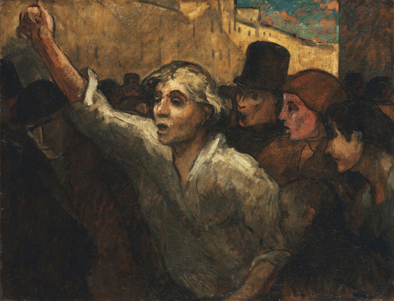 Der Aufstand (LEmeute) von Honoré Daumier