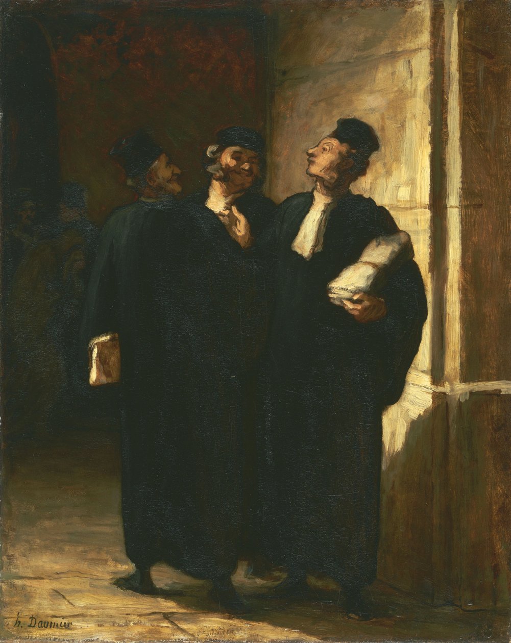 Drei Anwälte von Honoré Daumier