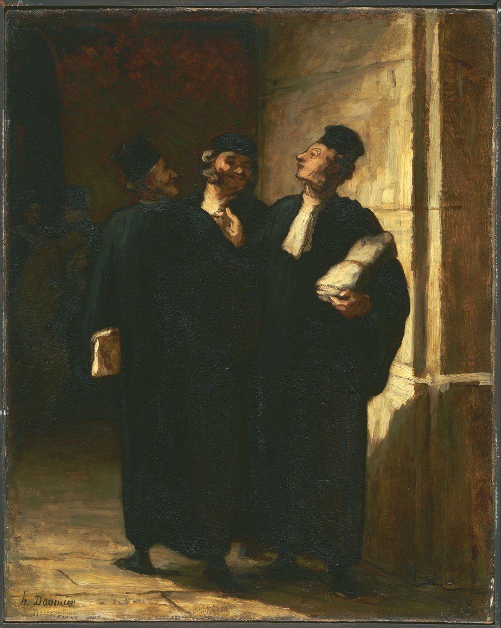 Drei Anwälte von Honoré Daumier