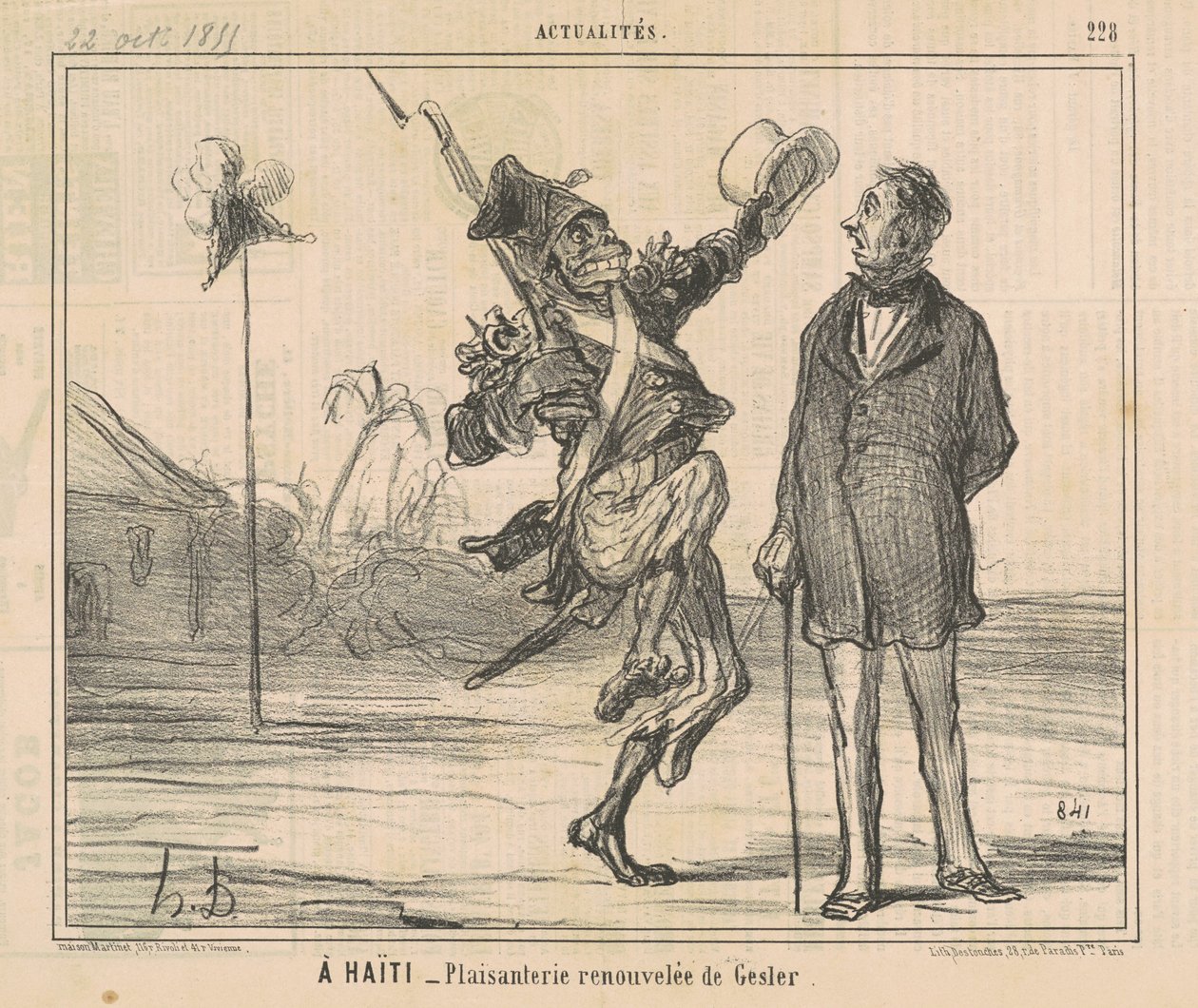 An Haiti von Honoré Daumier