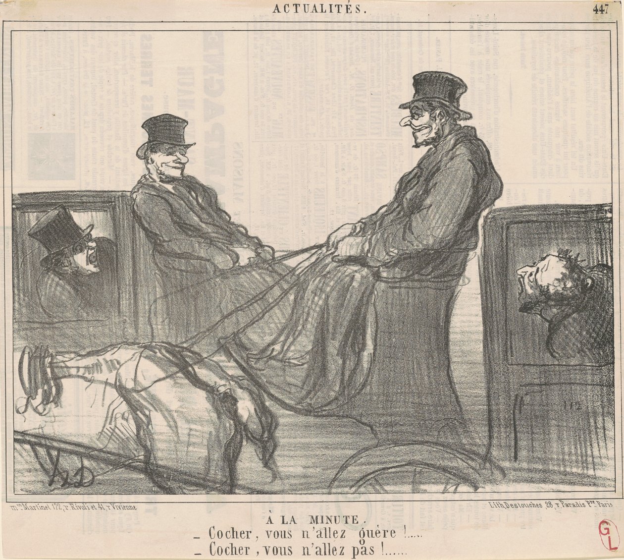 Auf die Minute von Honoré Daumier