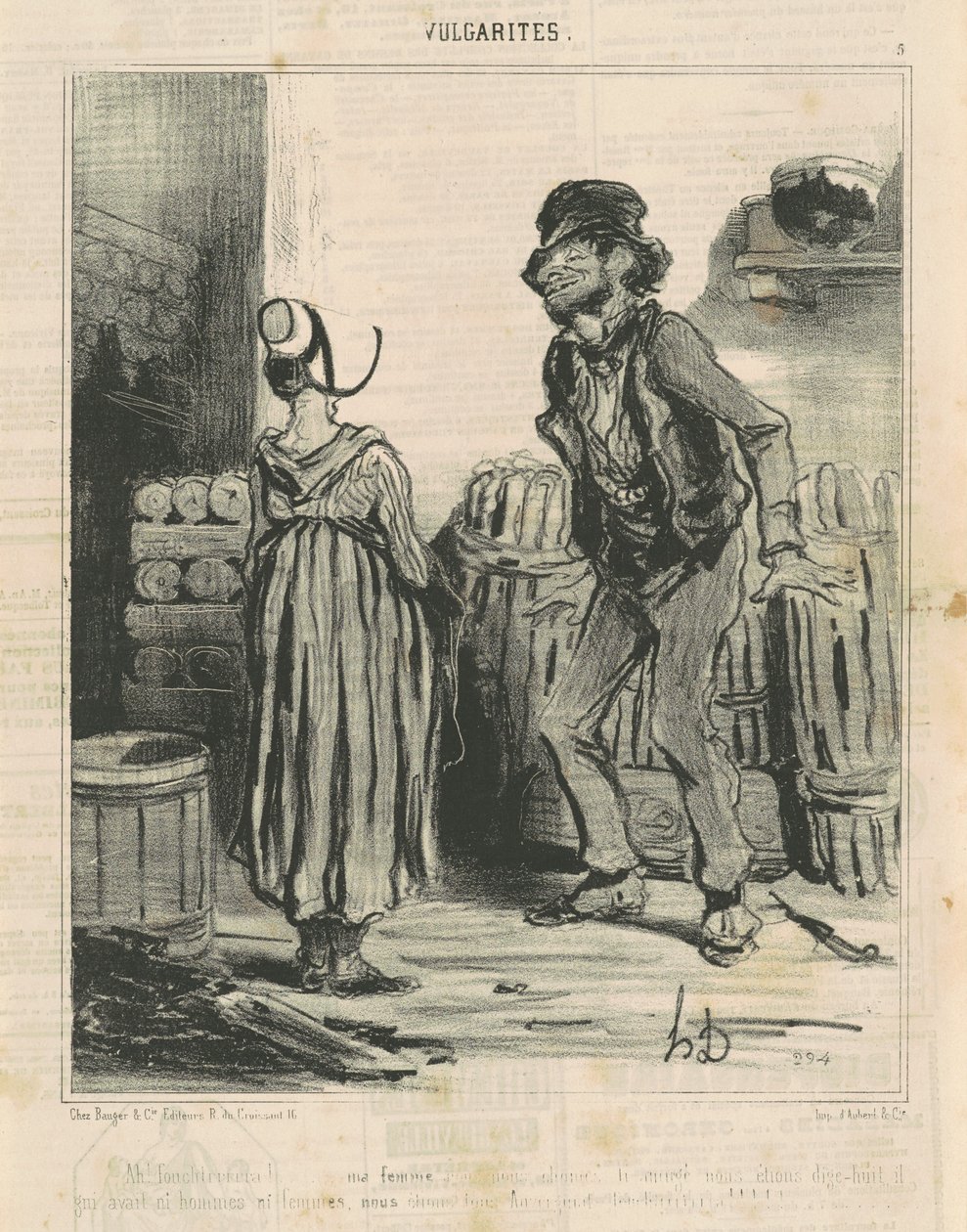 Ah! Fouchtrra! ... Meine Frau ... von Honoré Daumier