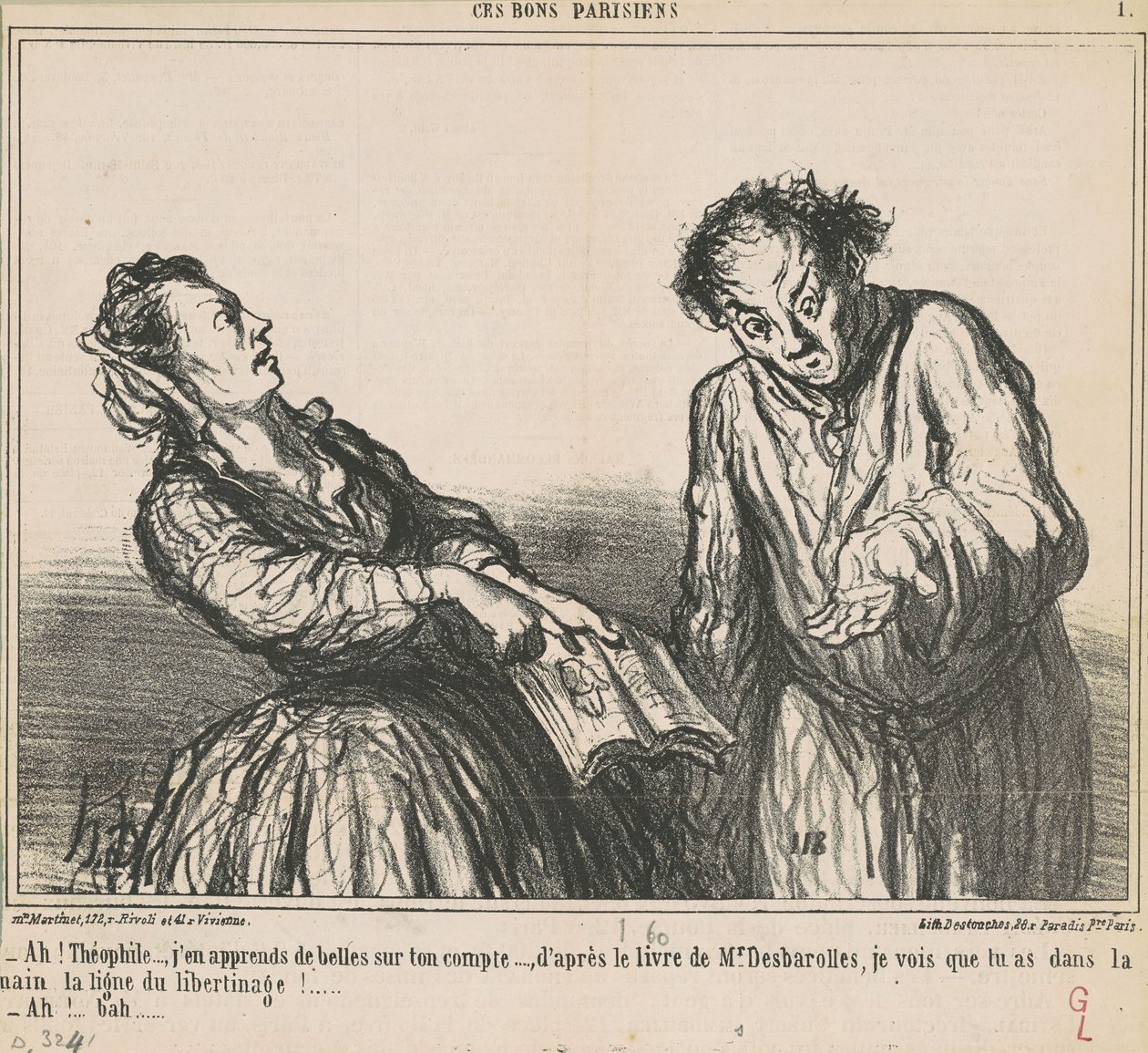 Ah! Théophile ... ich höre interessante Dinge ... von Honoré Daumier