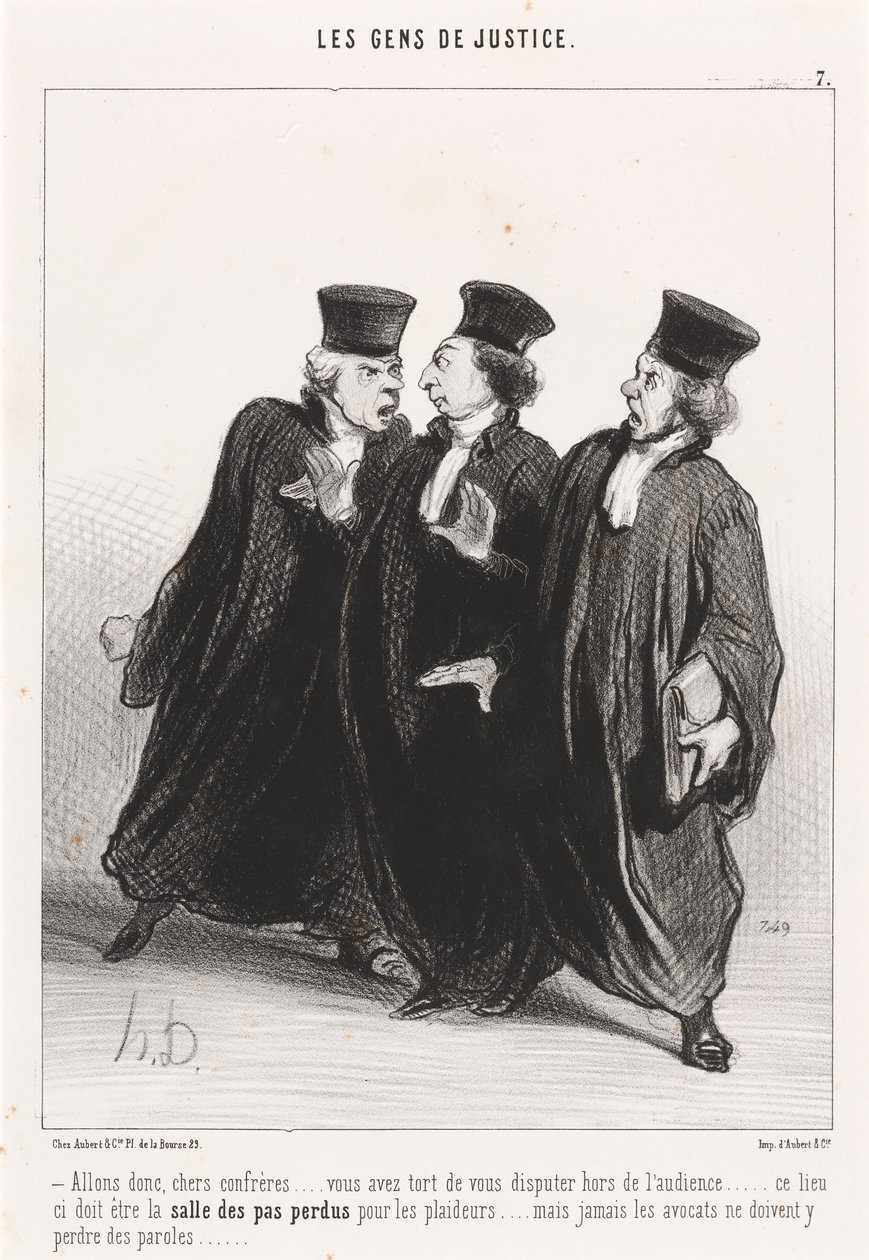 Allons donc, chers confrères... von Honoré Daumier
