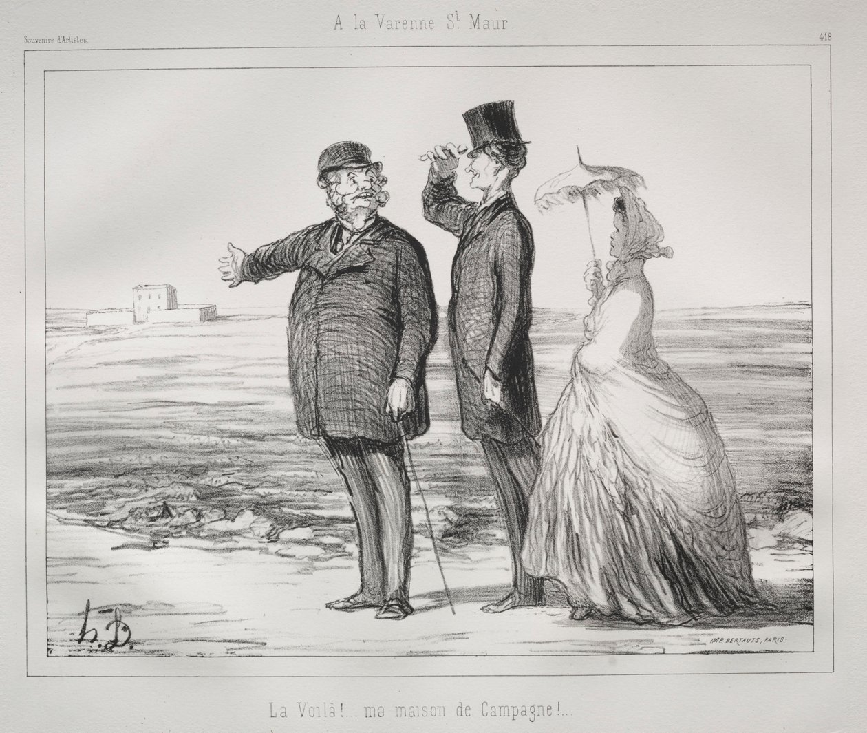 In Varenne, Saint-Maur von Honoré Daumier