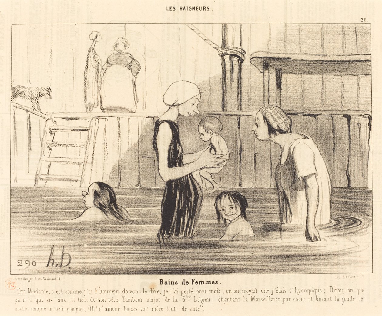 Frauenbäder von Honoré Daumier