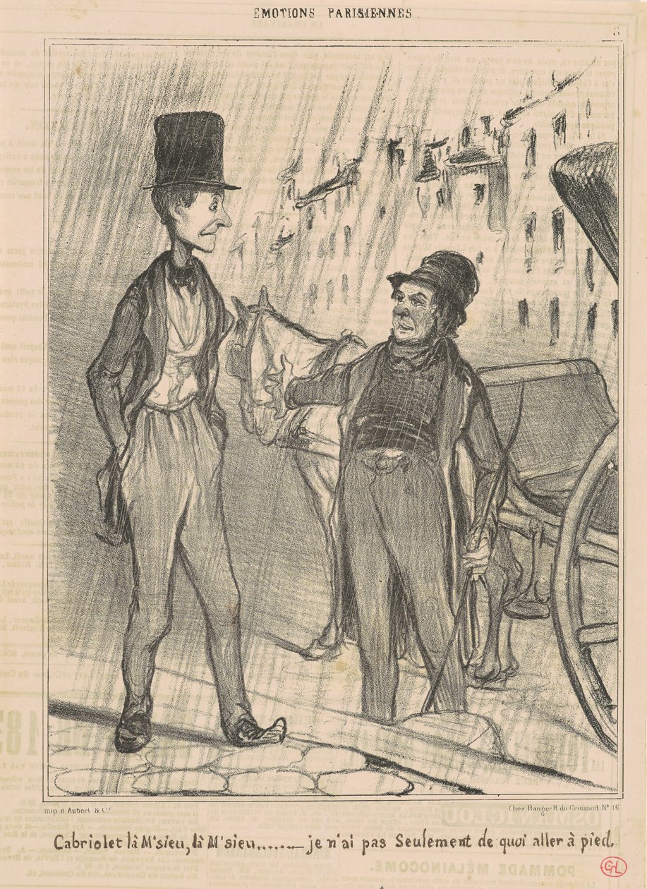 Kabriolett da, Herr, da, Herr... von Honoré Daumier