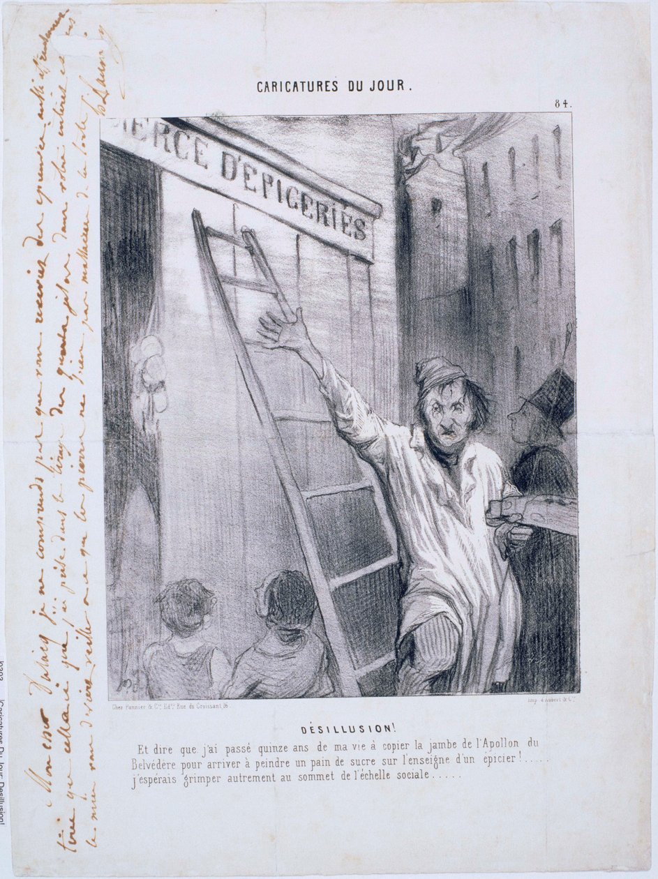 Karikaturen des Tages: Enttäuschung! von Honoré Daumier