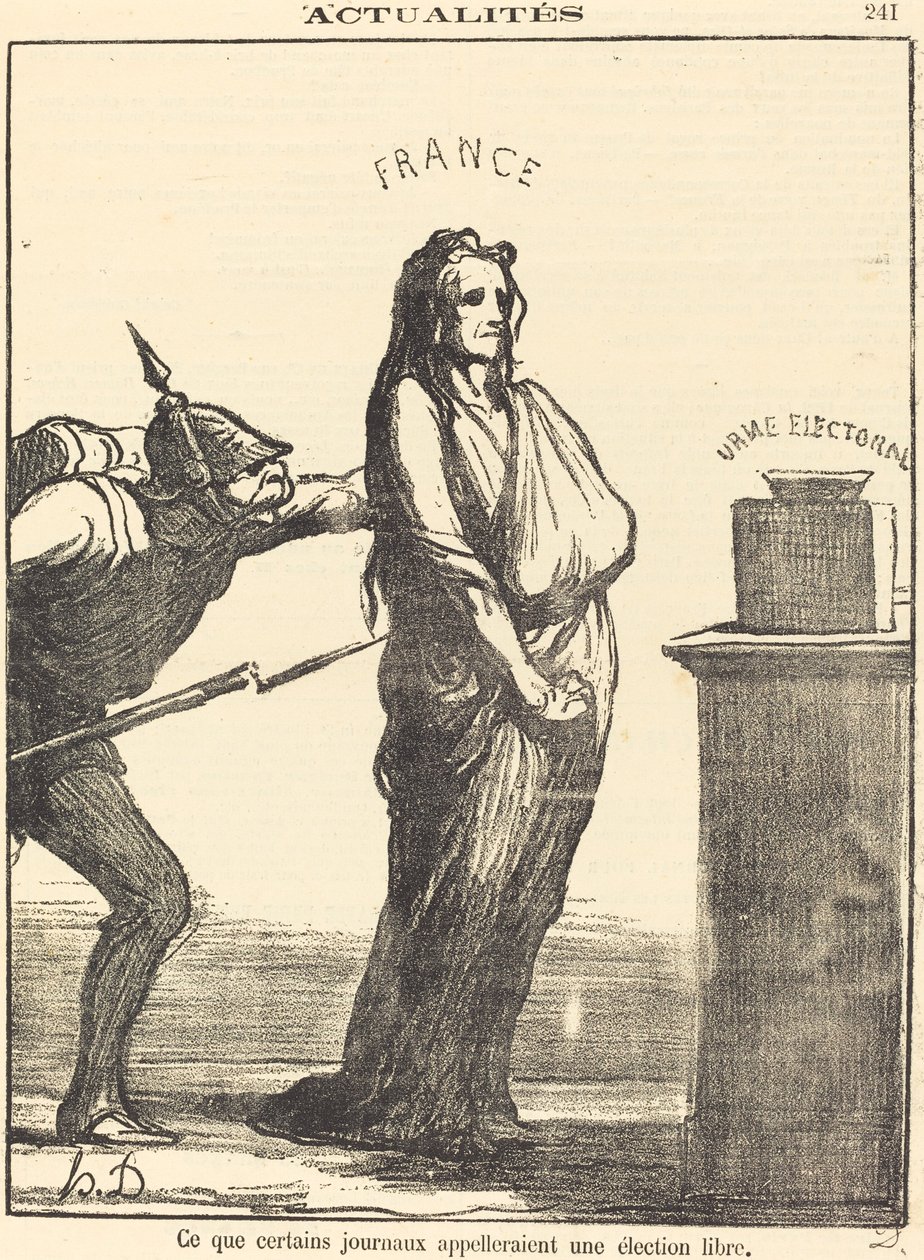 Ce que certains journaux appeleraient... von Honoré Daumier