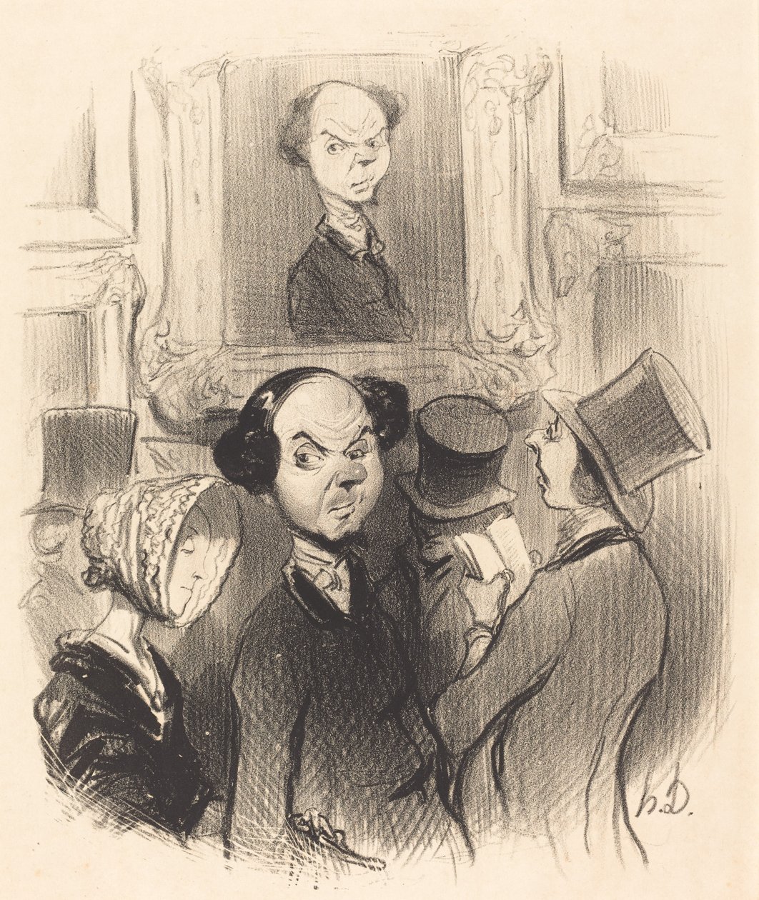 Erfreut, sich ausgestellt zu sehen... von Honoré Daumier