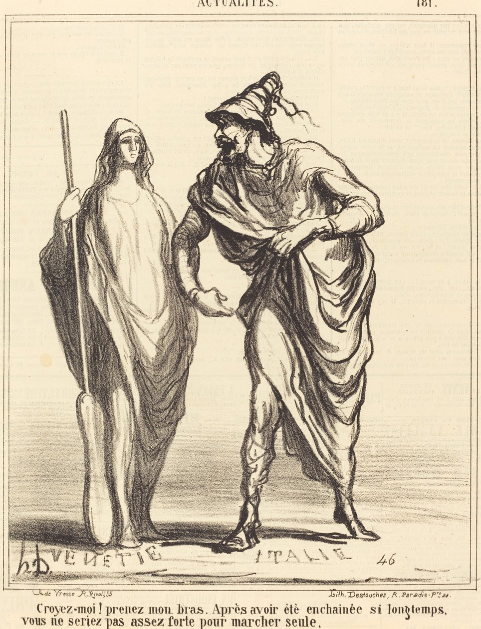 Croyez-moi! prenez mon bras... von Honoré Daumier