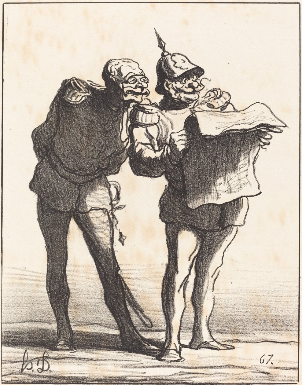 Entschieden, man kann nicht... von Honoré Daumier