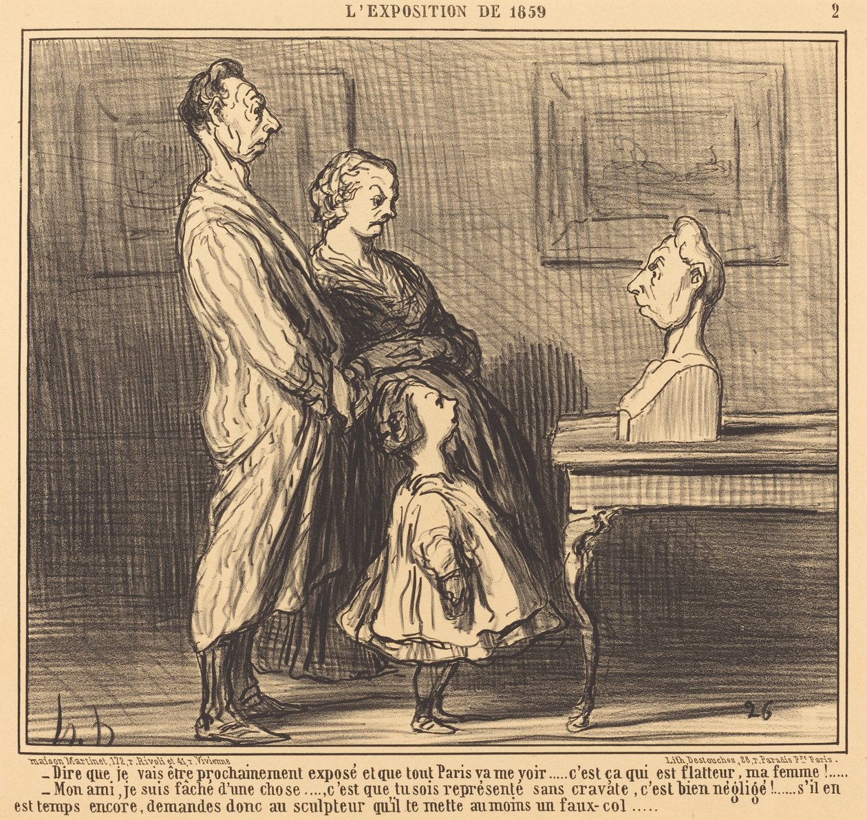 Zu sagen, dass ich... ausgestellt werde... von Honoré Daumier