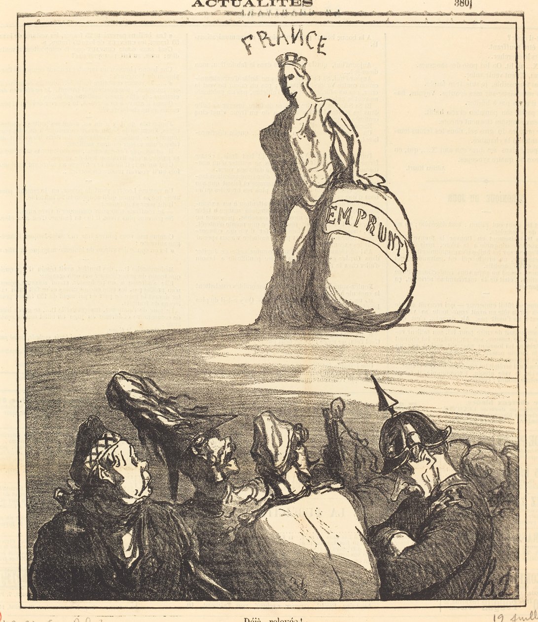 Schon wieder aufgestanden! von Honoré Daumier