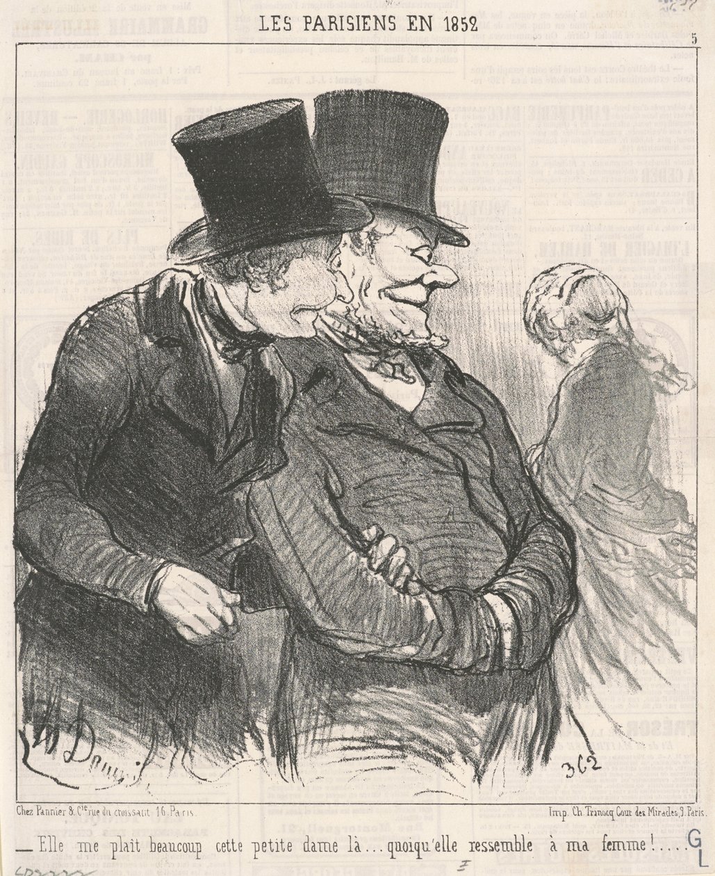 Ell me plait beaucoup ... von Honoré Daumier