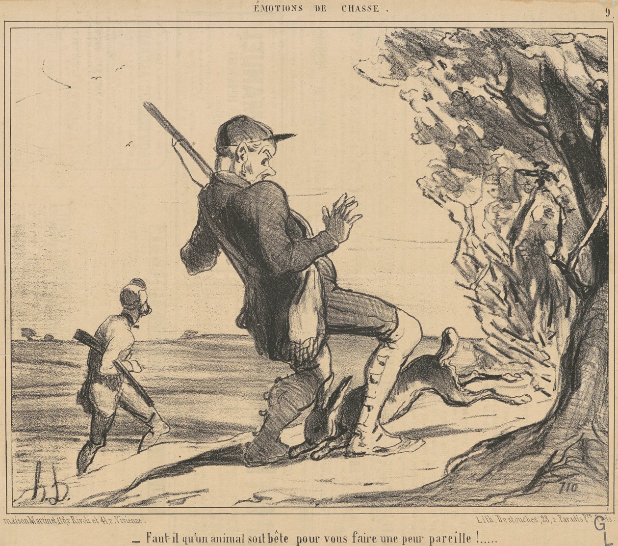 Muss ein Tier dumm sein von Honoré Daumier