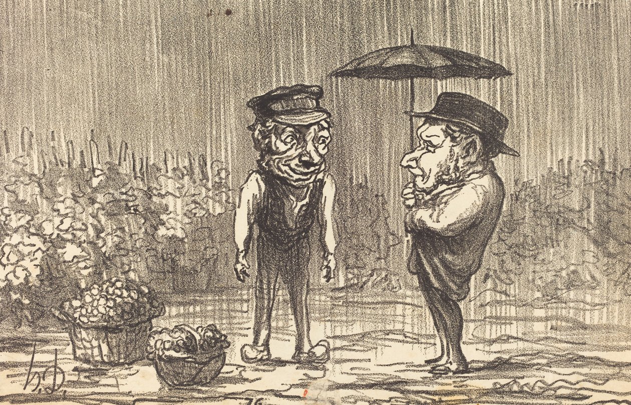 Man darf sich über dieses Wetter nicht beschweren... von Honoré Daumier
