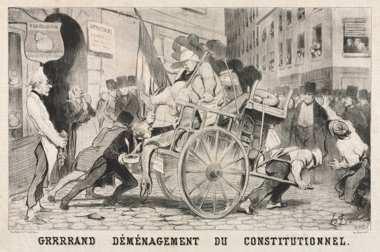 Große Entfernung der konstitutionellen Einrichtung von Honoré Daumier