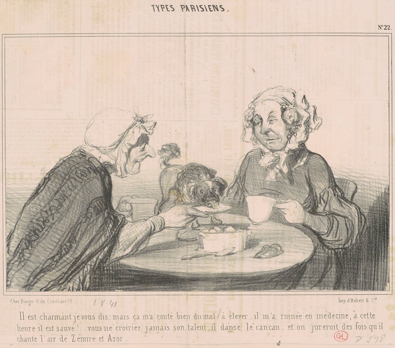 Er ist charmant, sage ich Ihnen... von Honoré Daumier