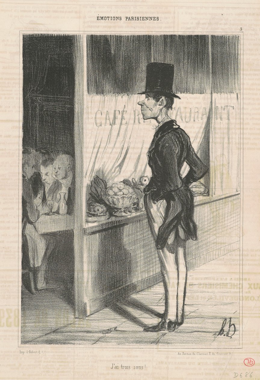 Ich habe drei Groschen von Honoré Daumier