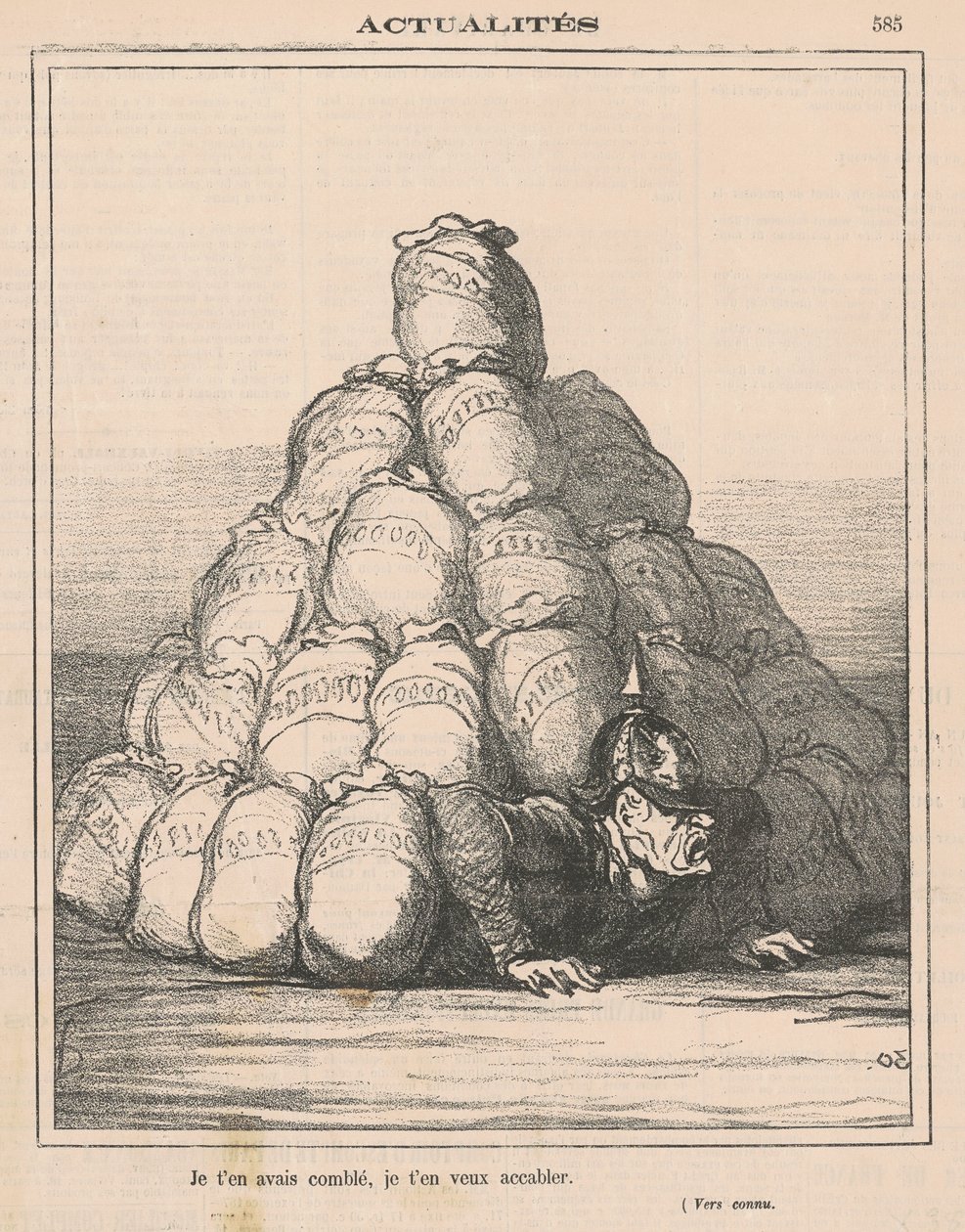 Ich hatte dich damit überschüttet ... von Honoré Daumier