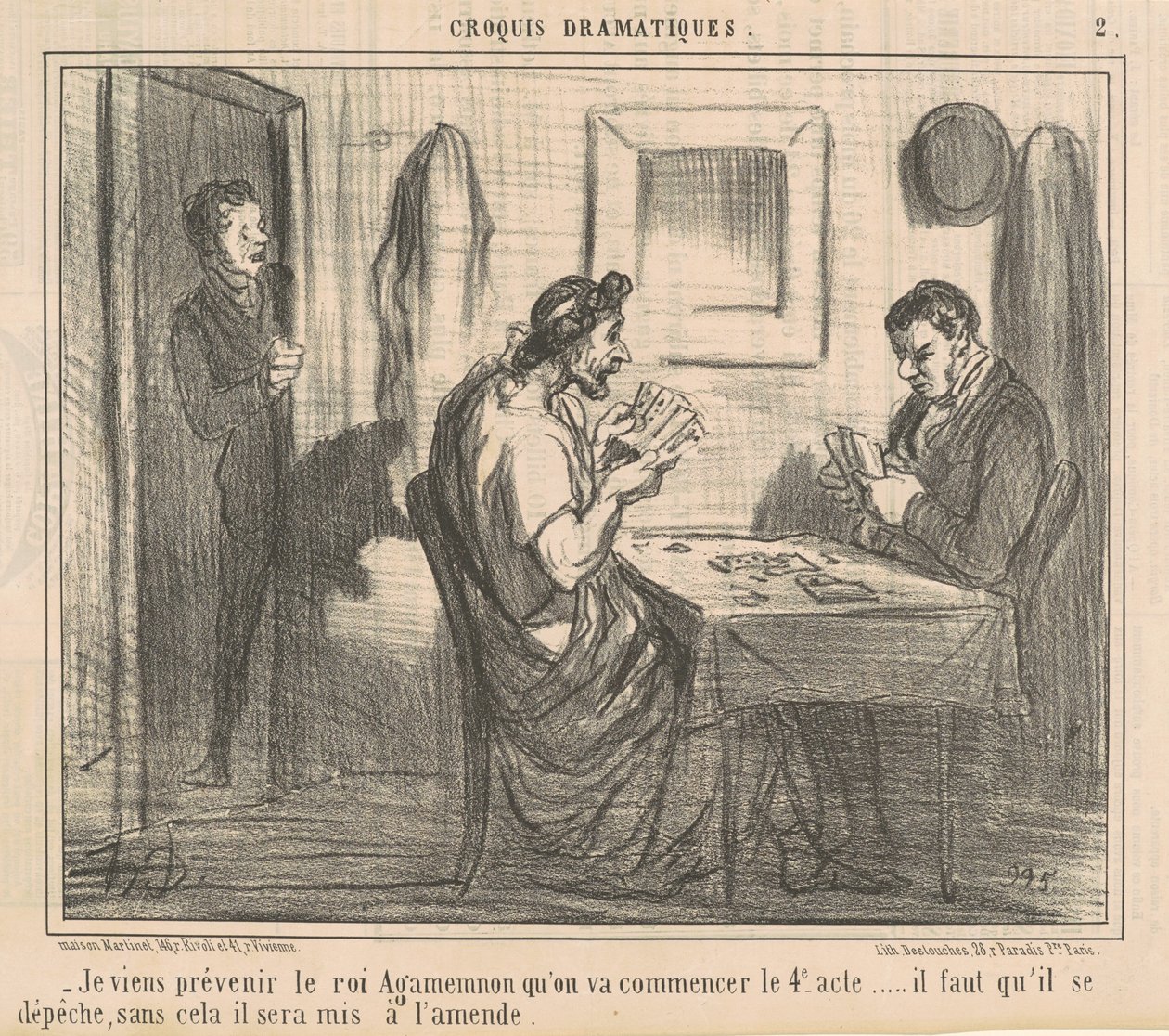 Ich komme, um König Agamemnon zu warnen ... von Honoré Daumier