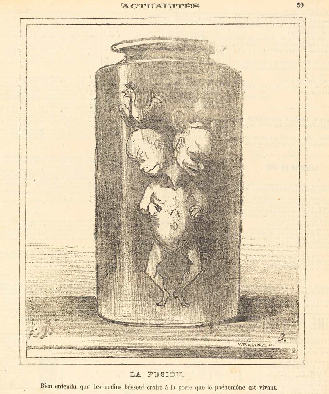 Die Fusion von Honoré Daumier