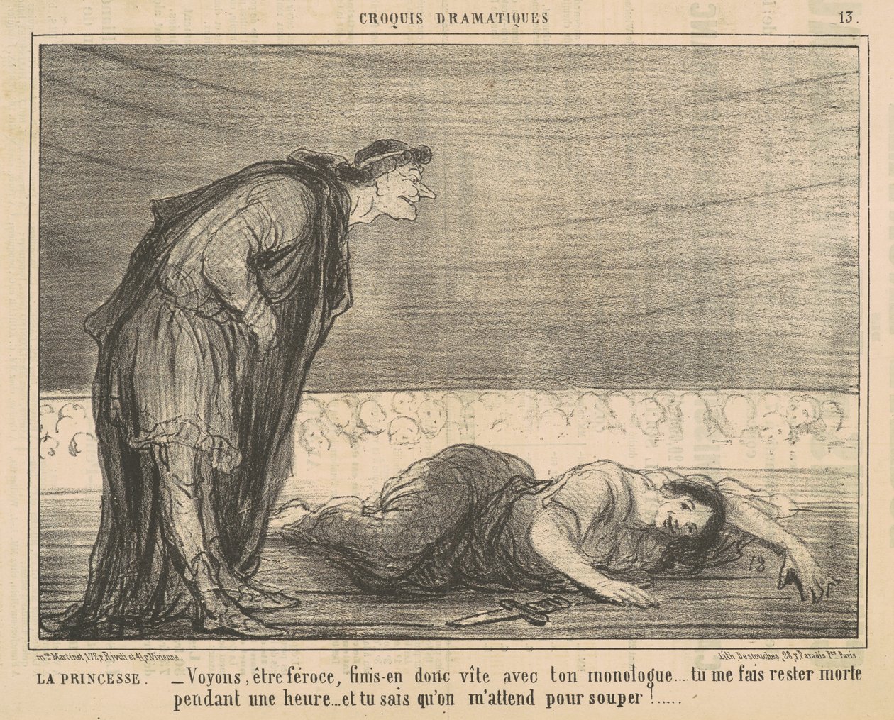 Die Prinzessin von Honoré Daumier