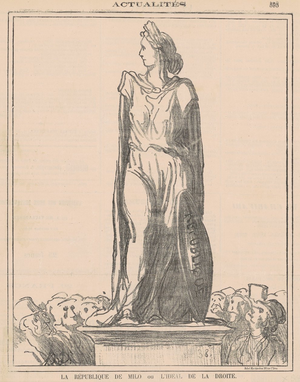 Die Republik von Milo von Honoré Daumier