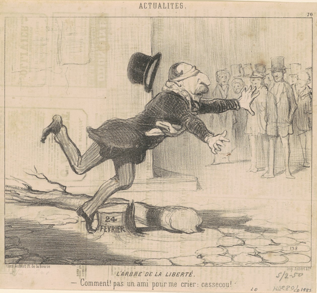 Der Baum der Freiheit von Honoré Daumier