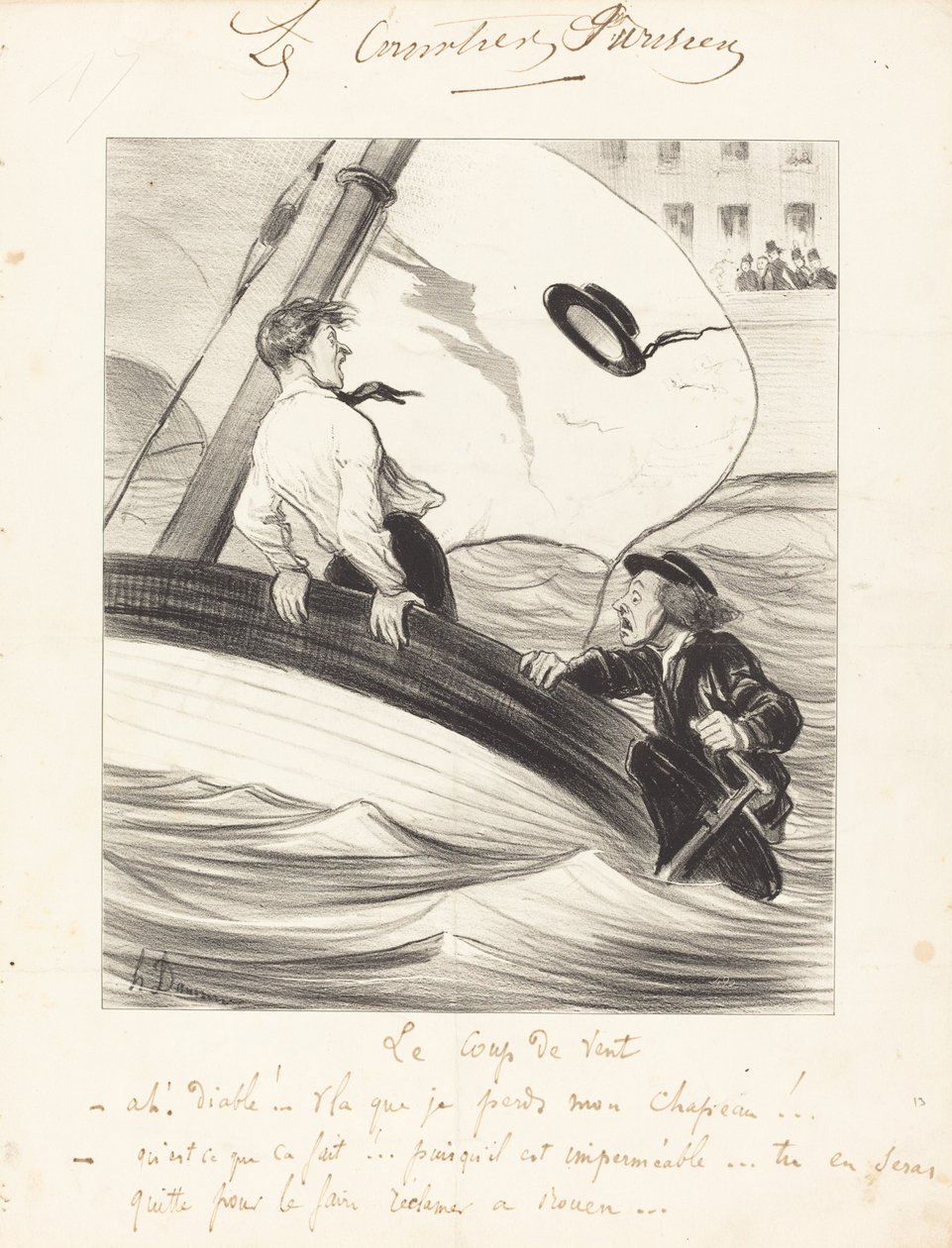 Der Windstoß von Honoré Daumier