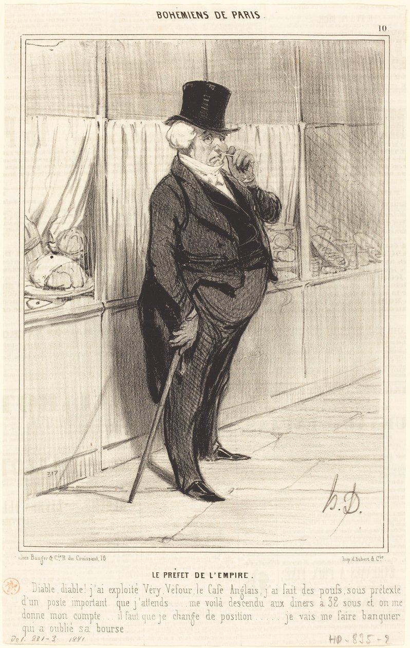 Der Präfekt des Reiches von Honoré Daumier