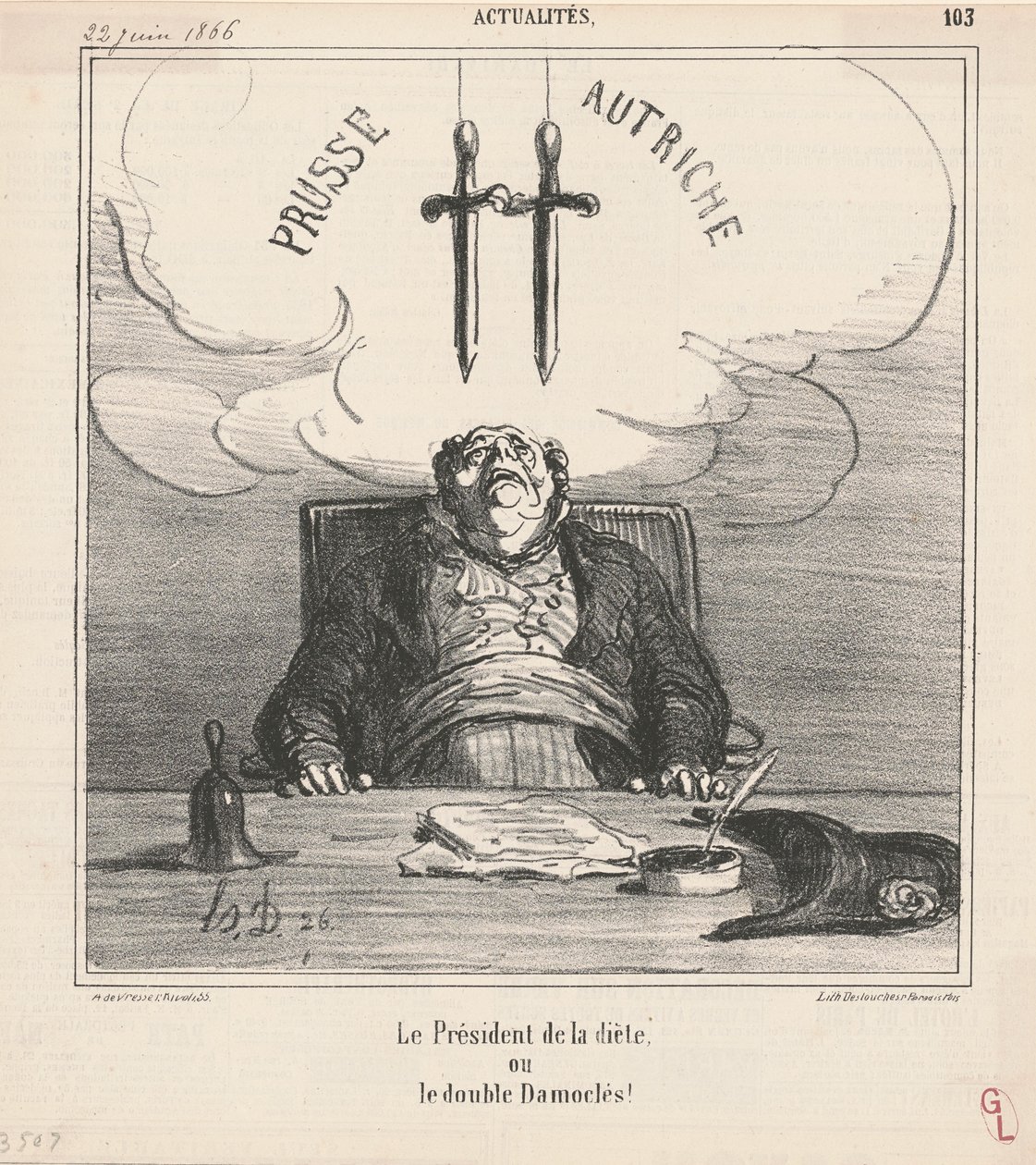 Der Präsident der Diät von Honoré Daumier