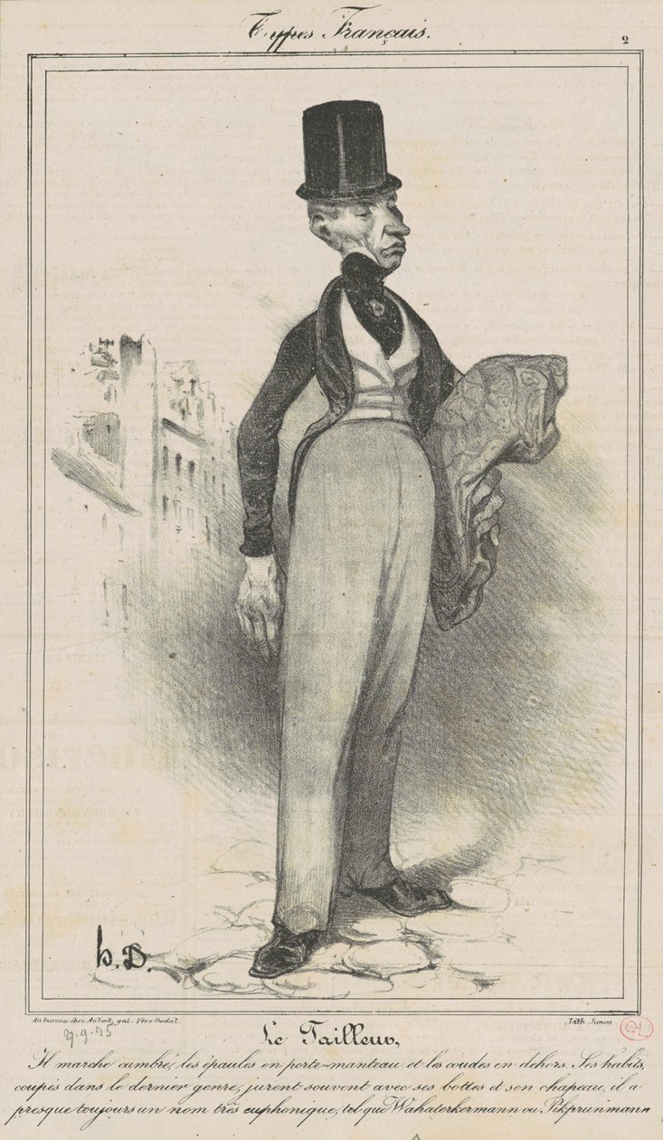 Der Schneider von Honoré Daumier