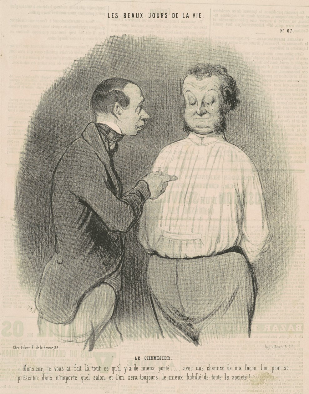 Der Hemdenmacher von Honoré Daumier