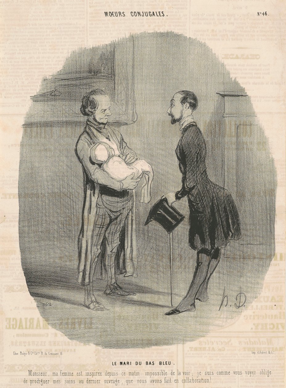 Der Ehemann des Blaustrumpfs... von Honoré Daumier